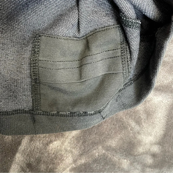 Horny Toad gray mini skirt stretch knit tencel blend women’s large - Picture 2 of 8